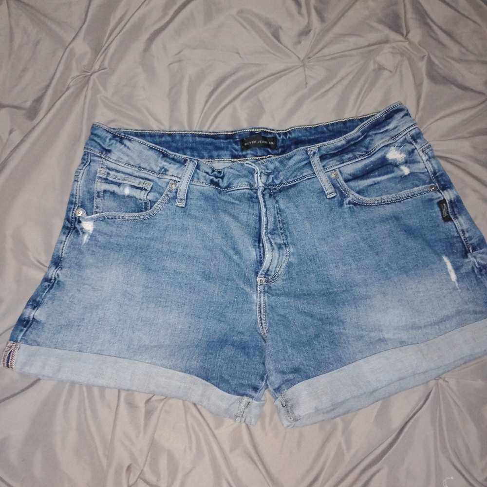 Silver Women's Jean Shorts
